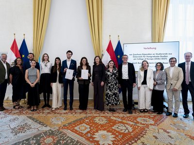 Gruppenfoto Stipendienverleihung