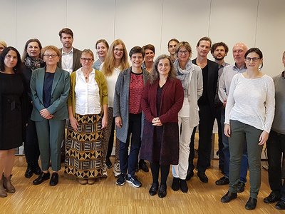 Gruppenfoto der TeilnehmerInnen aus DE, CH, IT und AT sowie vom BMBWF und ARQA-VET