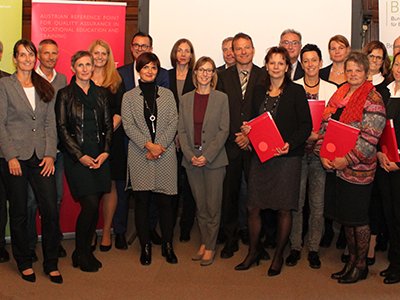 Gruppenfoto der Zertifizierten des 4. DG zum QPM 2017 in der Freyung