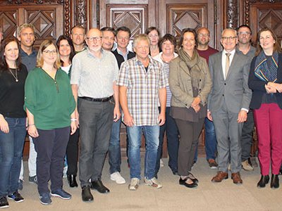 Gruppenfoto der niederbayrischen KollegInnen während des Studienbesuchs in Wien