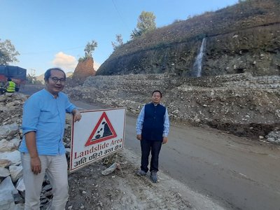 Observation of slope stabilization