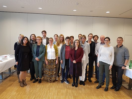 Foto von TeilnehmerInnen am Erfahrungsaustausch-Workshop